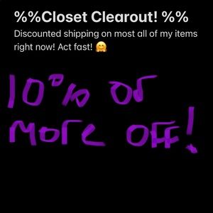 Closet clearout $4.99 shipping!